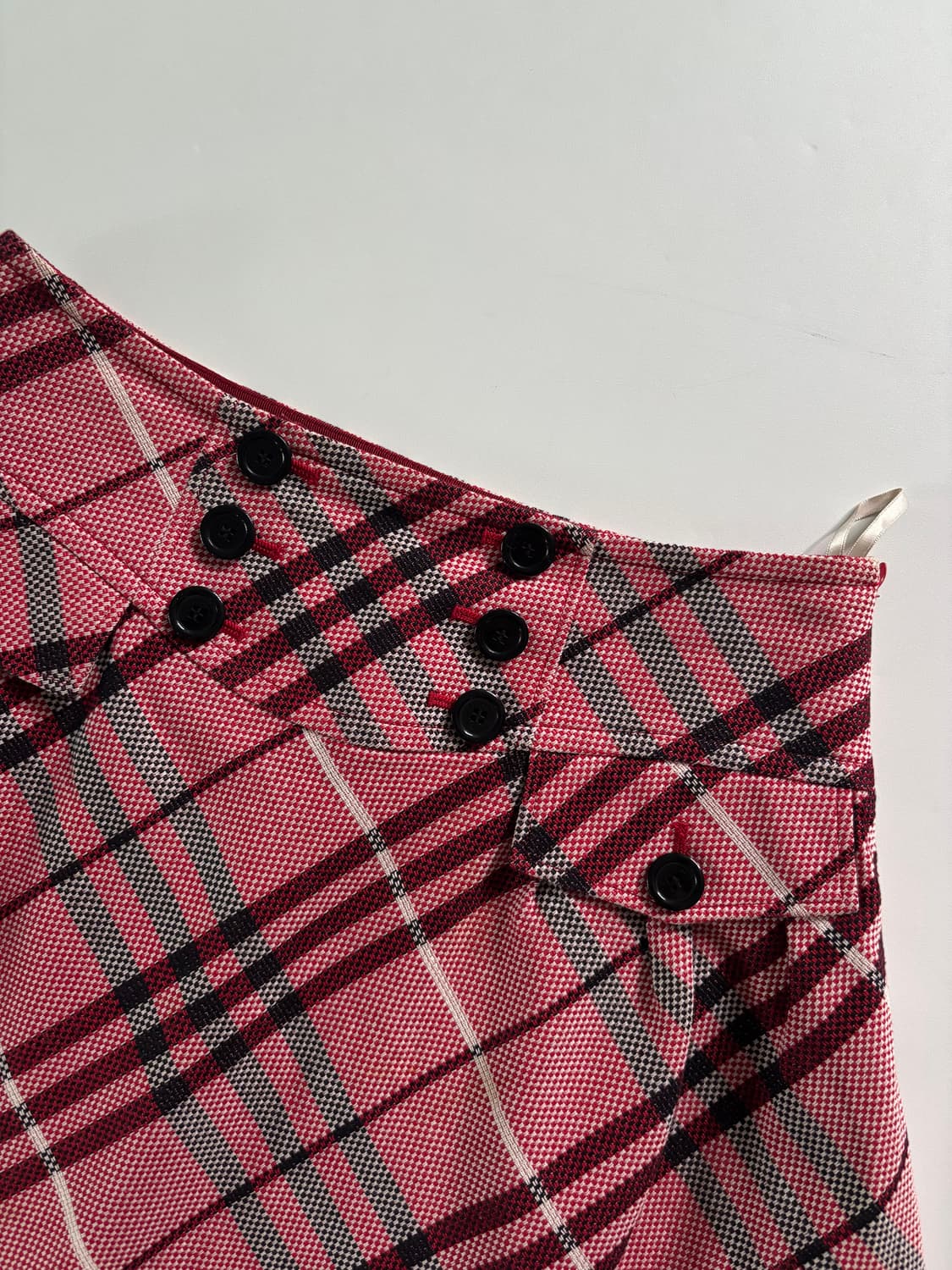 Burberry 버버리 블루라벨 핑크 노바체크 플레어 스커트 상품이미지2