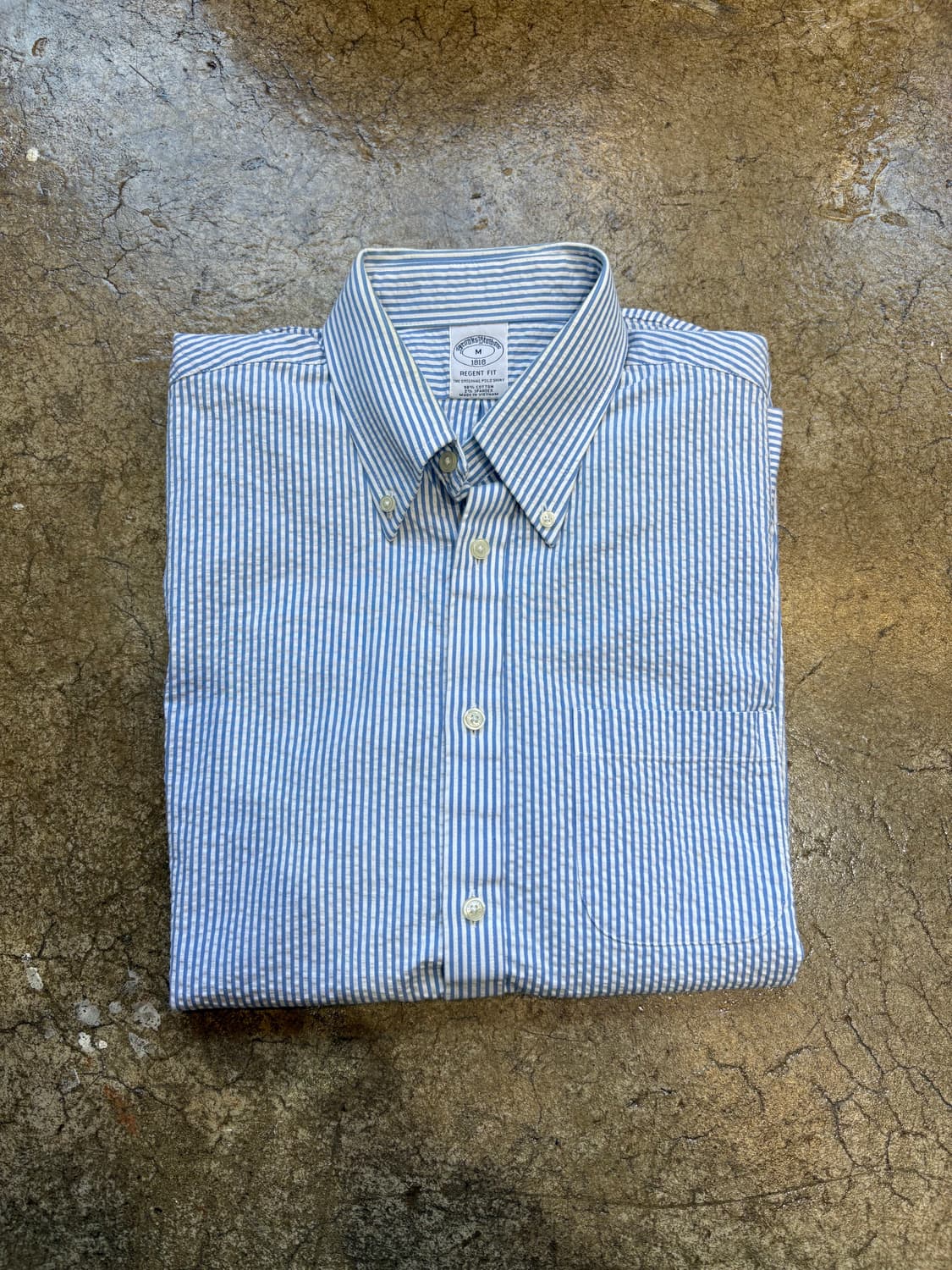 브룩스 브라더스 시어서커 스트라이프 폴로 셔츠 상품이미지1