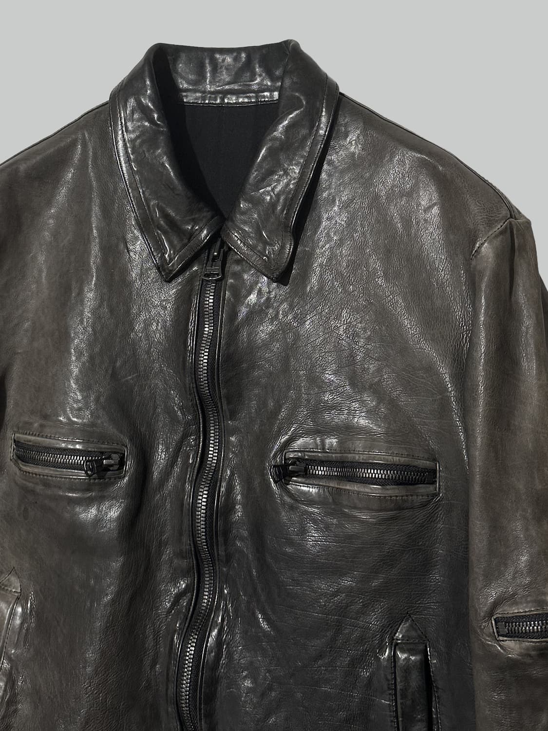 요지 야마모토 레더 자켓 상품이미지2