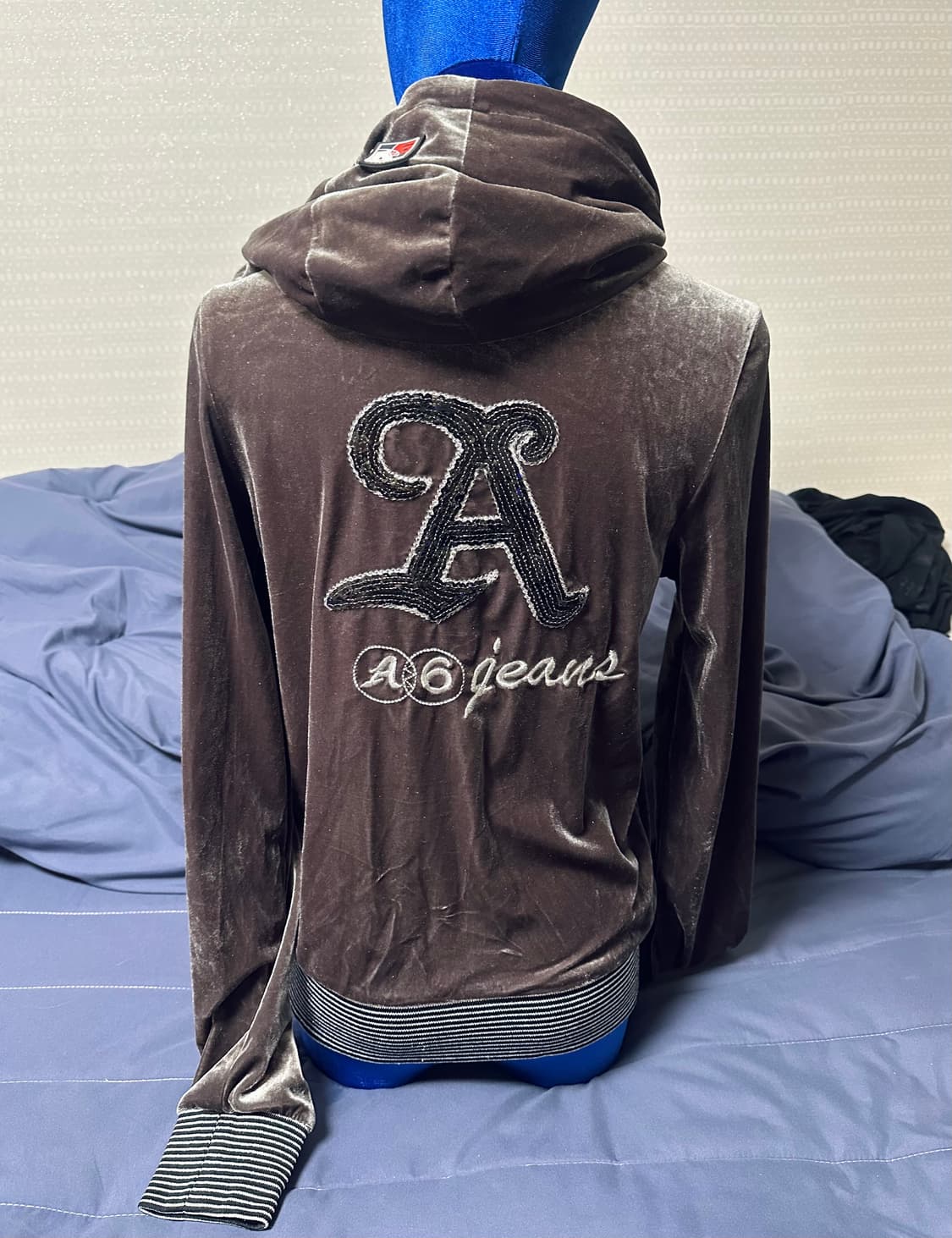 빈티지 벨벳 집업 상품이미지2