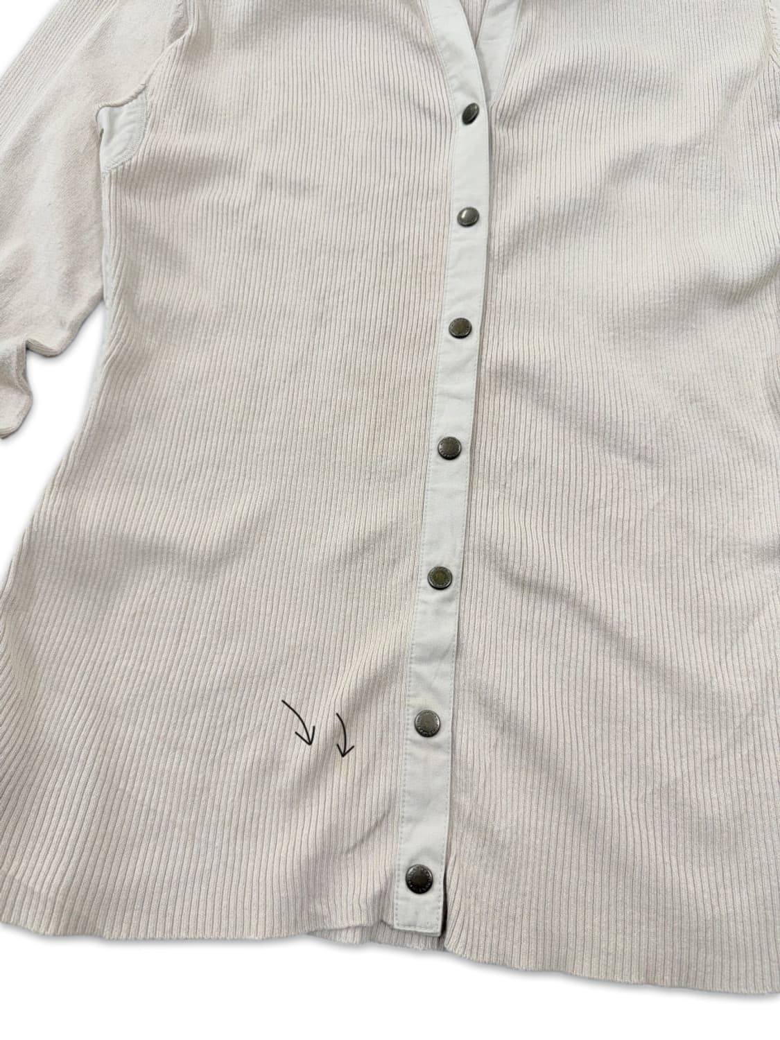 빈티지 버버리 아이보리 셔츠 니트 상품이미지4