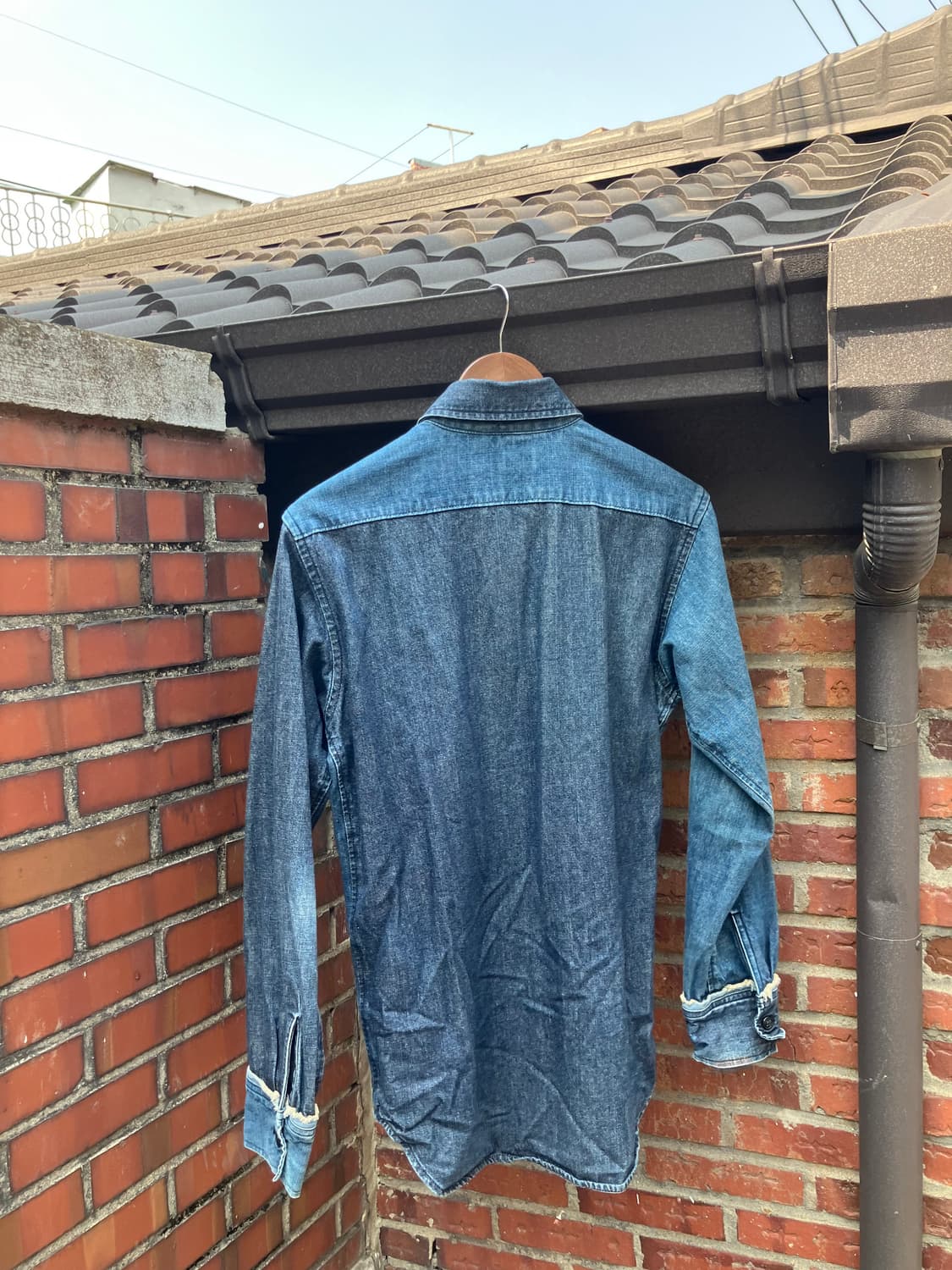 Levi’s 데미지드 데님 리워크 셔츠 L 상품이미지2