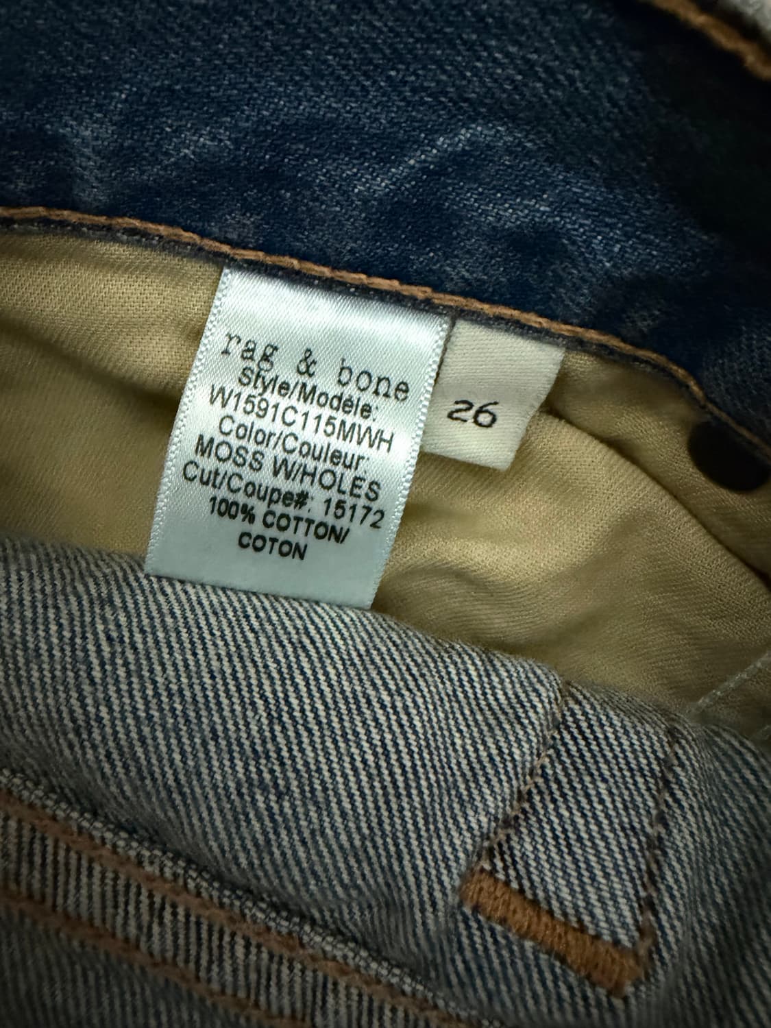 Rag & Bone 데미지 보이프렌드 데님팬츠 26 상품이미지7