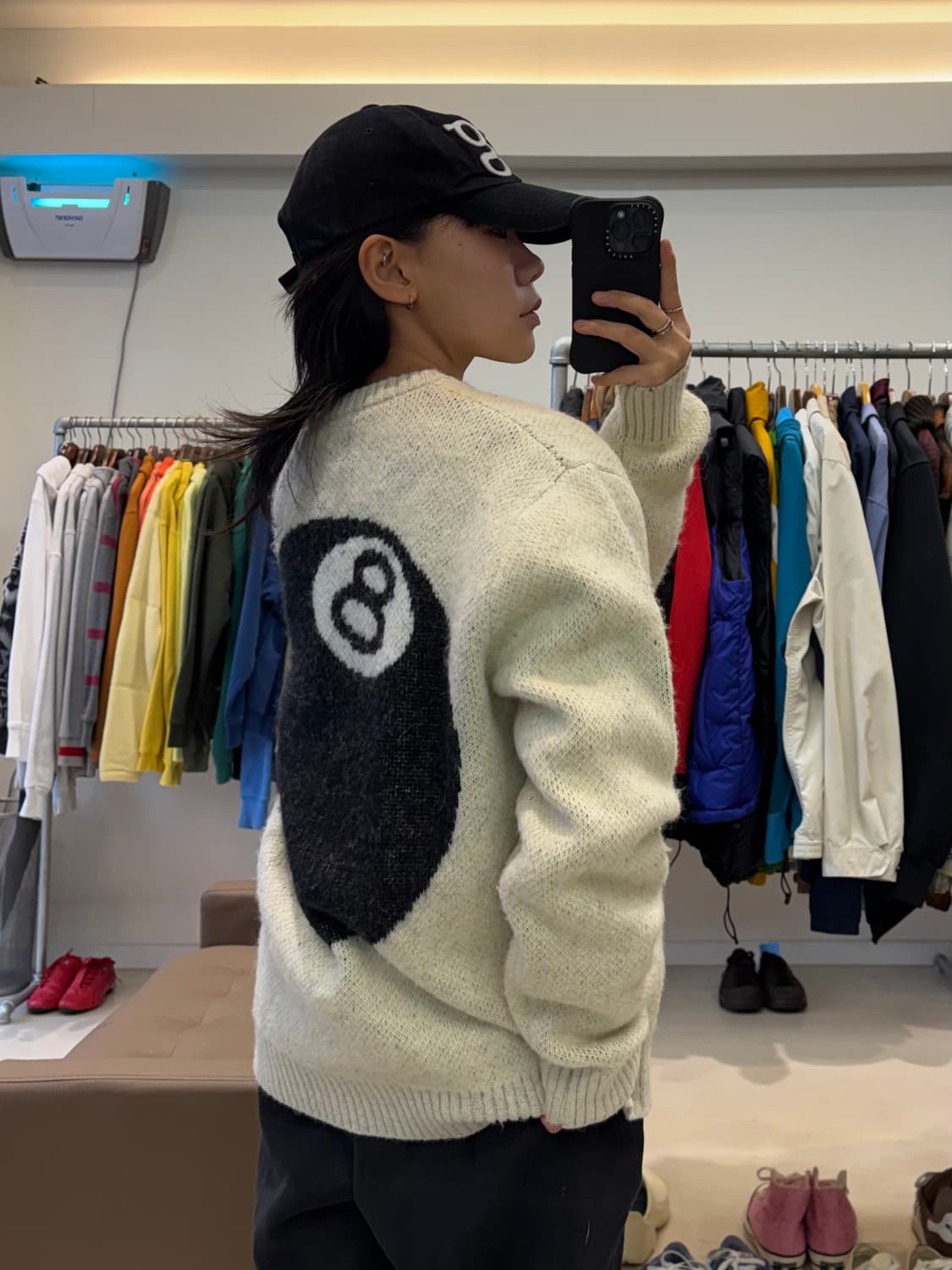 스투시 8볼 헤비 브러쉬드 모헤어 니트 상품이미지5