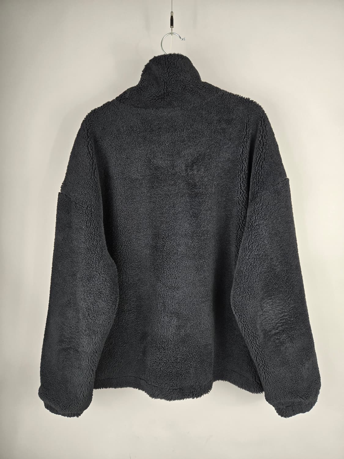 [무료배송]스파이더 105 XL 남성 셜파 플리스 집업 자켓 블랙 상품이미지7