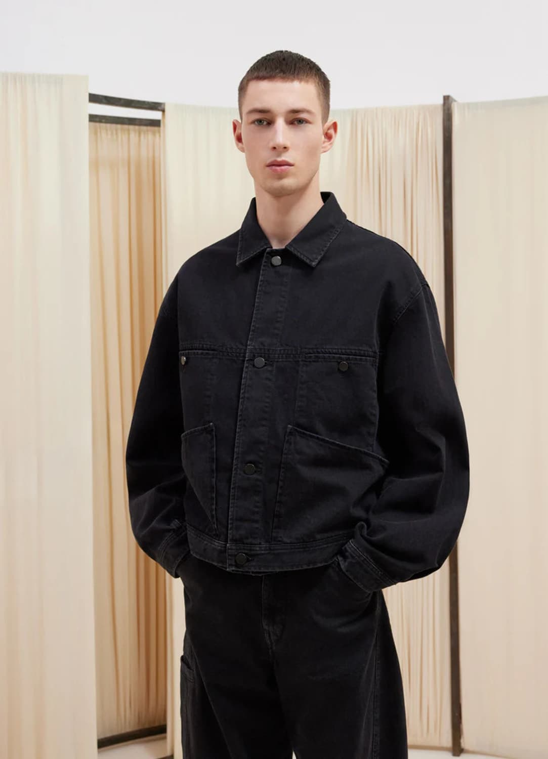 르메르 4포켓 블루종 데님 자켓 L size 상품이미지9