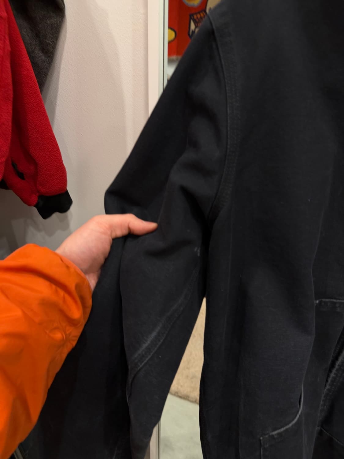 Carhartt 칼하트 덕 액티브 써멀 페이딩 후드 워크 자켓 (USA) 상품이미지8