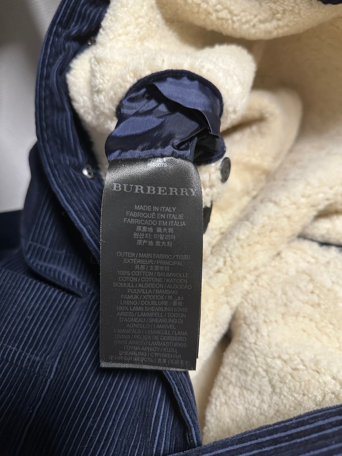 버버리 프로섬 코듀로이 점퍼 52 상품이미지5