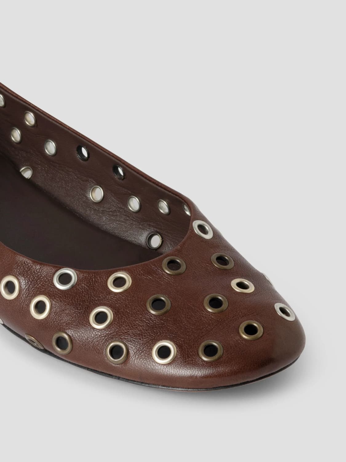 [36,37,38]기마구아스 발레리나 아일렛 슈즈/브라운 상품이미지7