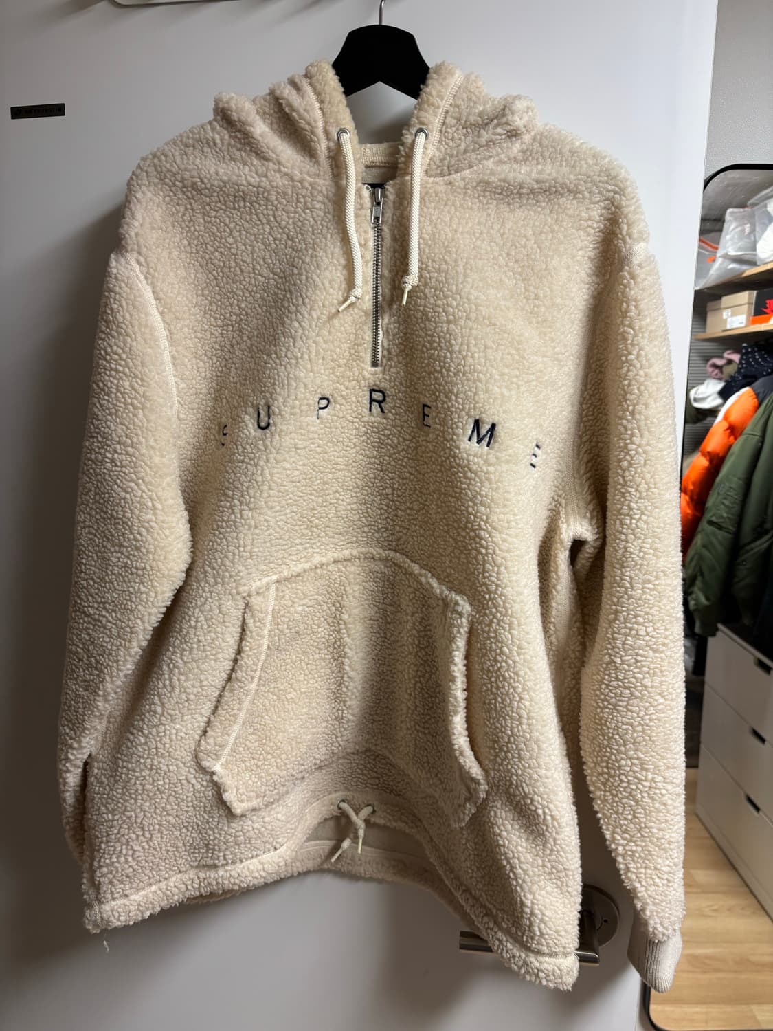 [L] 슈프림 쉐르파 플리스 풀오버 크림 상품이미지2