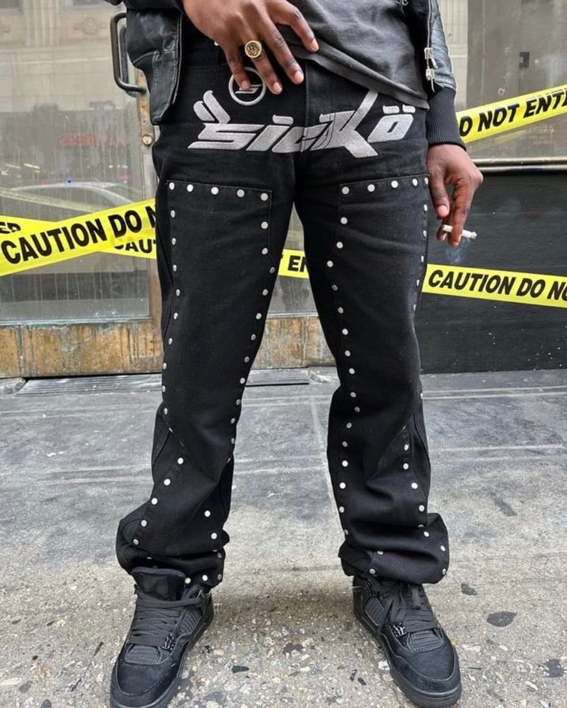 [XL] Sicko x AFB 더블니 스터드데님 상품이미지1