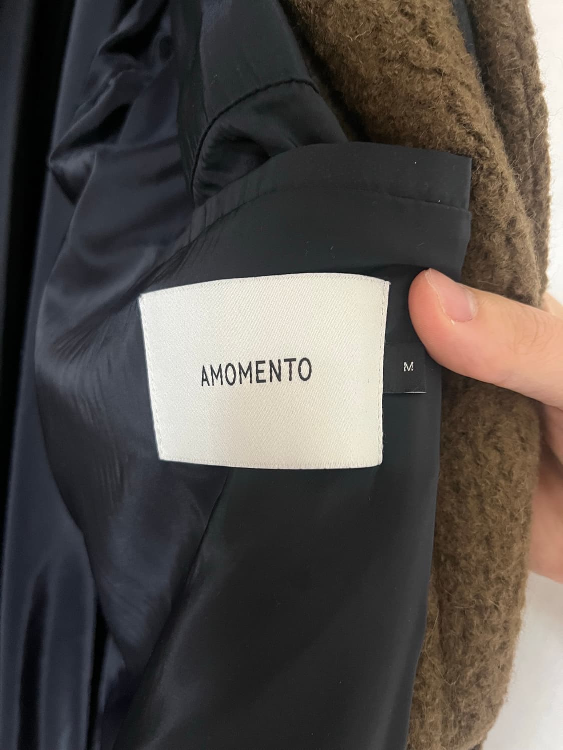 아모멘토 22FW 알파카 코트 (브라운) _M size 상품이미지8