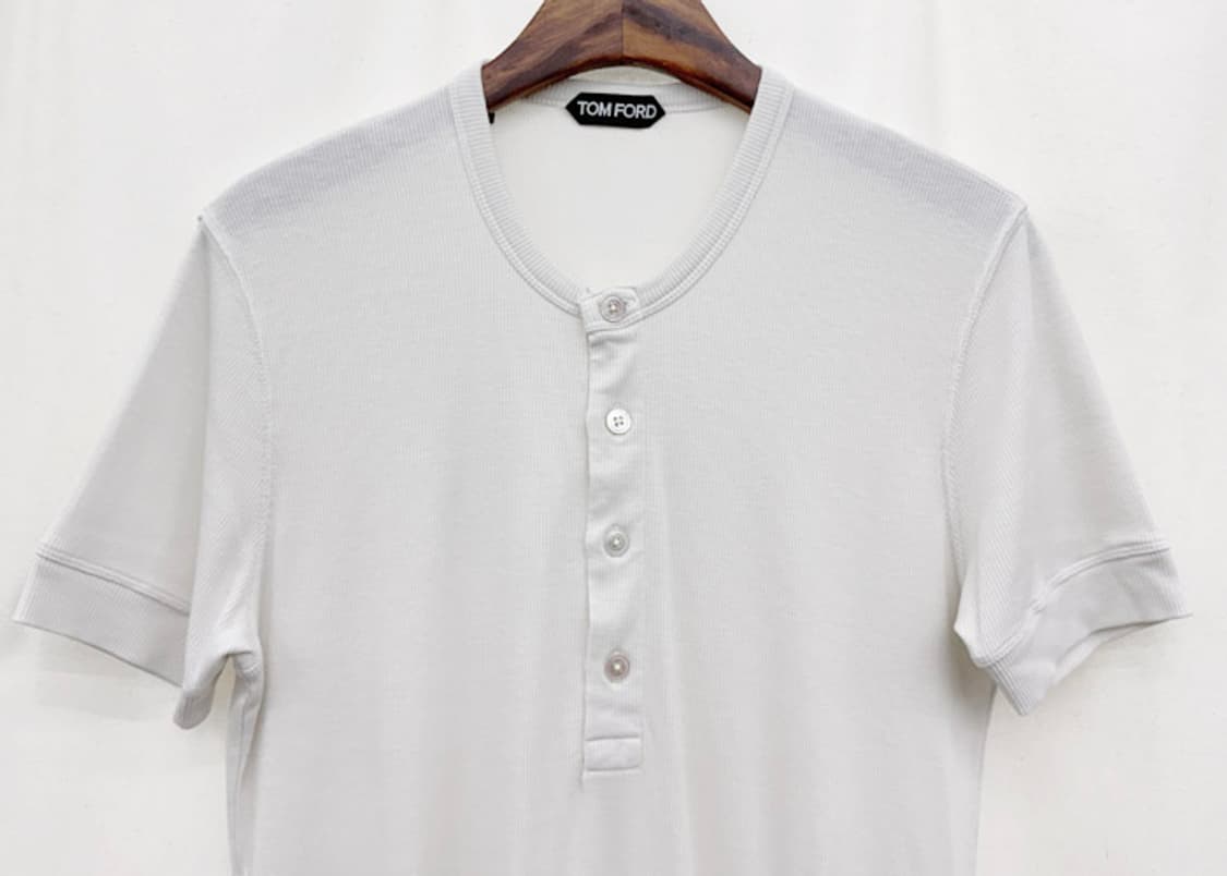 톰포드 헨리넥 골지 반팔티 상품이미지2