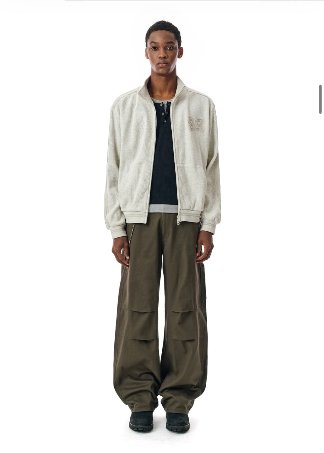 (새상품) 세컨모놀로그 - Waffle Track Jacket 상품이미지8