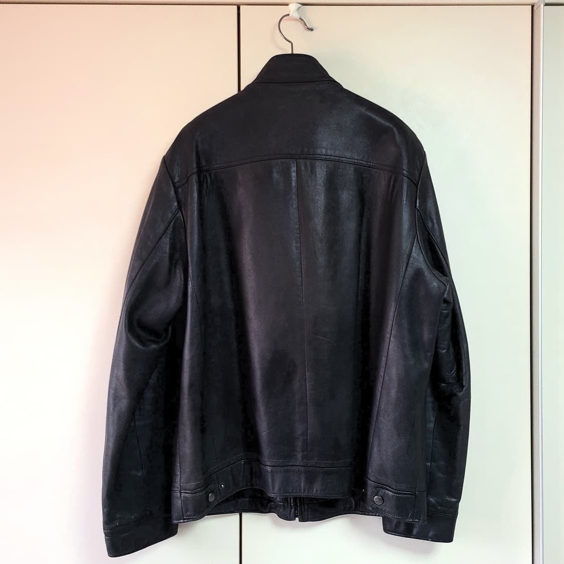 [100-105] 올젠 양가죽 싱글 레더 자켓 상품이미지7