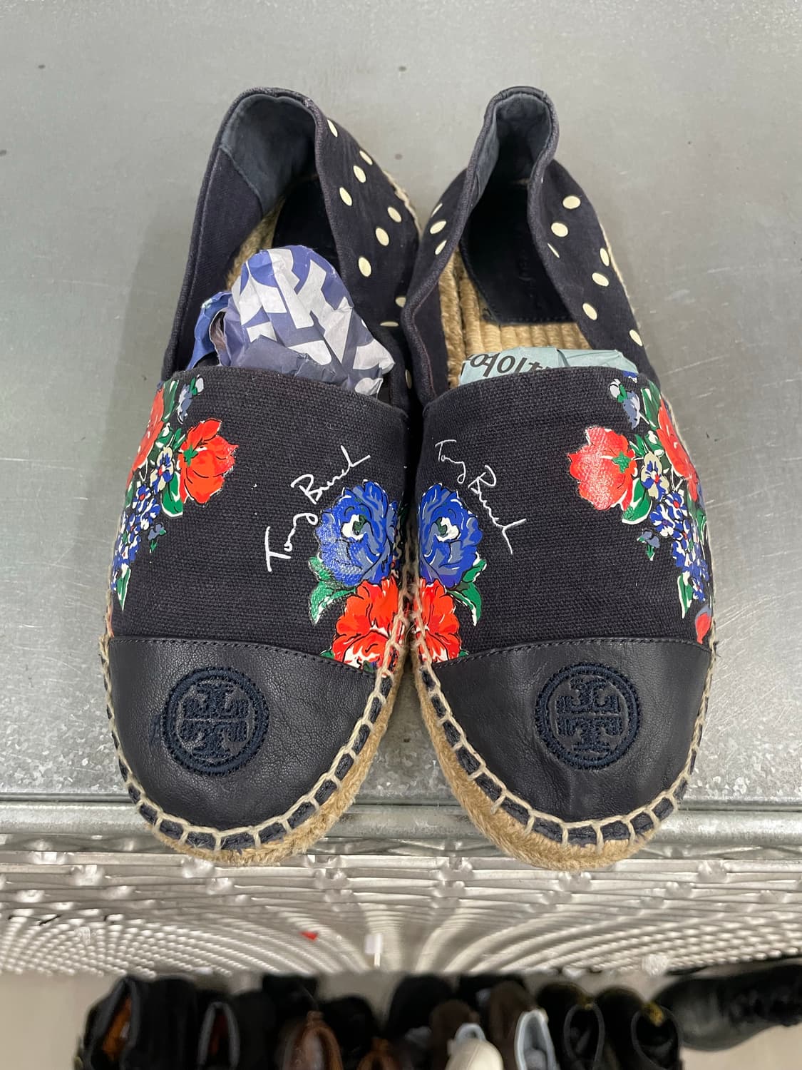 토리버치 컬러블록 에스파듀 스니커즈 8.5 상품이미지5