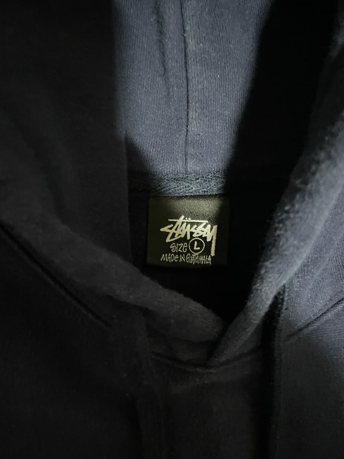 스투시 베이직 후드티 네이비 상품이미지2