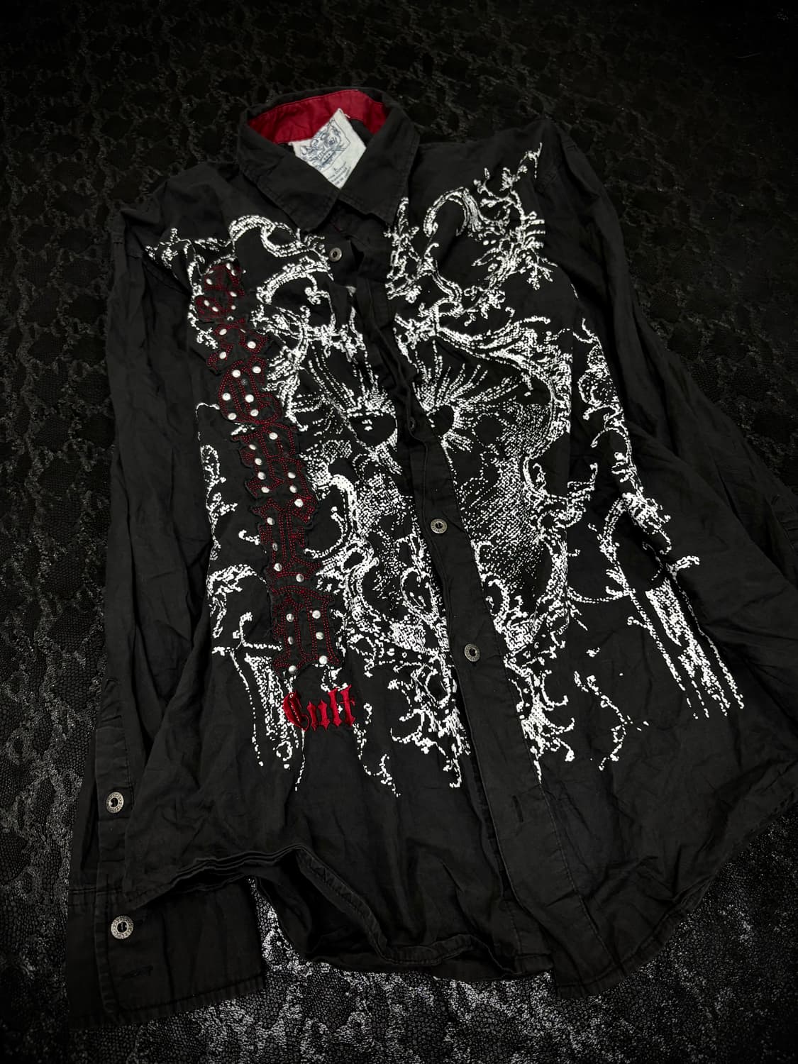 “Vintage” 00’s V-Kei Gothic Print Shirts 상품이미지3