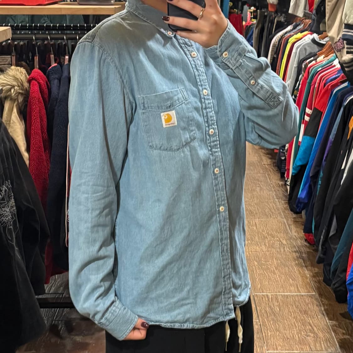 [HI] Carhartt 칼하트 긴팔 데님셔츠 상품이미지4