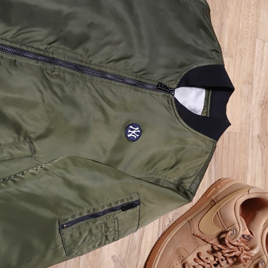 MLB 양키즈 항공점퍼 자켓 85 xs 마원 카키 상품이미지10