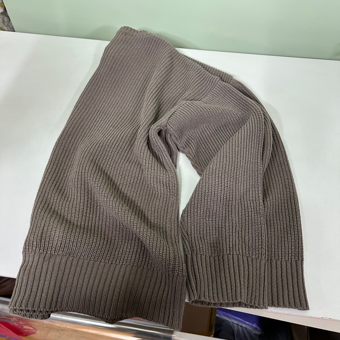 95-100 블론드나인 코코아 짜임 니트 상품이미지4