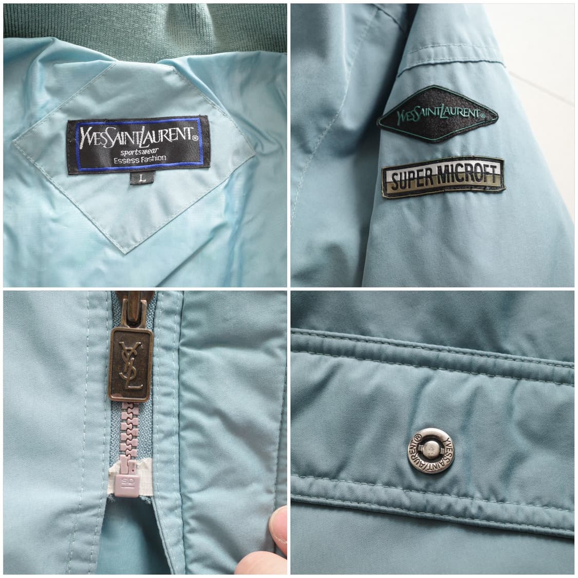 90s YSL 입생로랑 구스다운 내피탈부착 파카 L 상품이미지4
