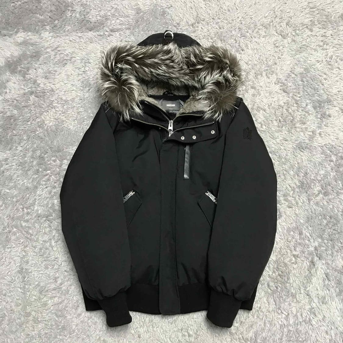 {클로젯}[44]맥케이지 딕슨 실버퍼 숏 다운 패딩 상품이미지1