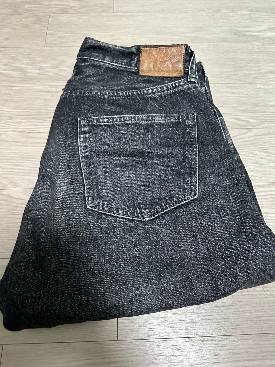 슈가케인 1947H 블랙 워싱 데님 레귤러 스트레이트 상품이미지1