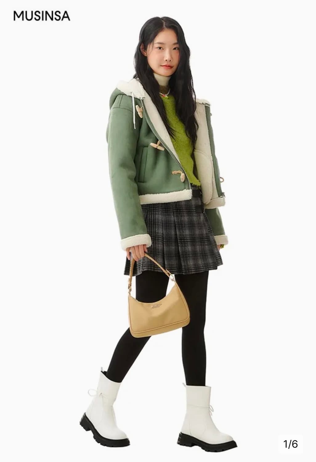 메인부스 Nomad Suede Crop Jumper(KHAKI)한정판매 상품이미지6