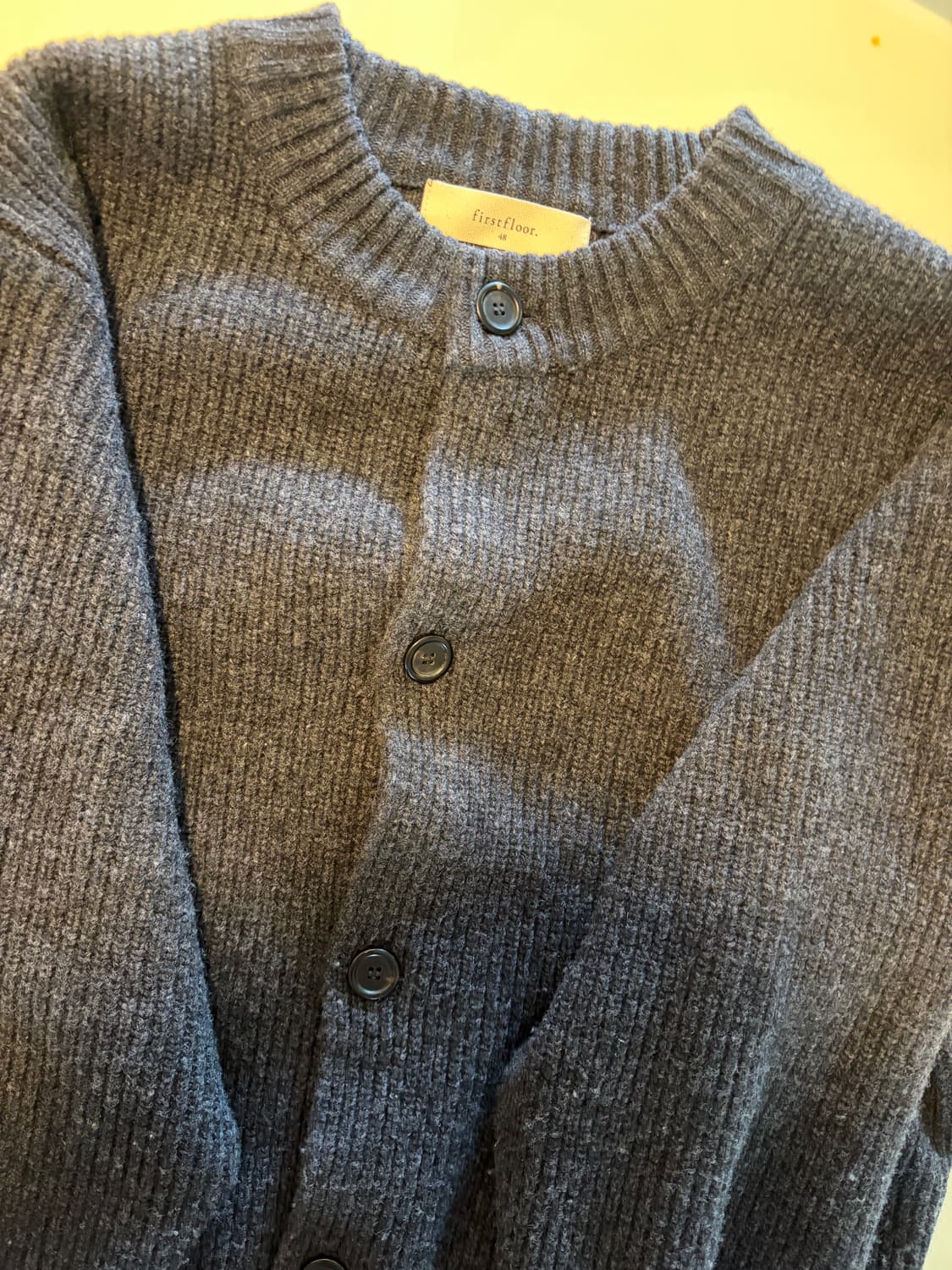 퍼스트플로어 라운드넥 가디건 두껍디건 48size 상품이미지3