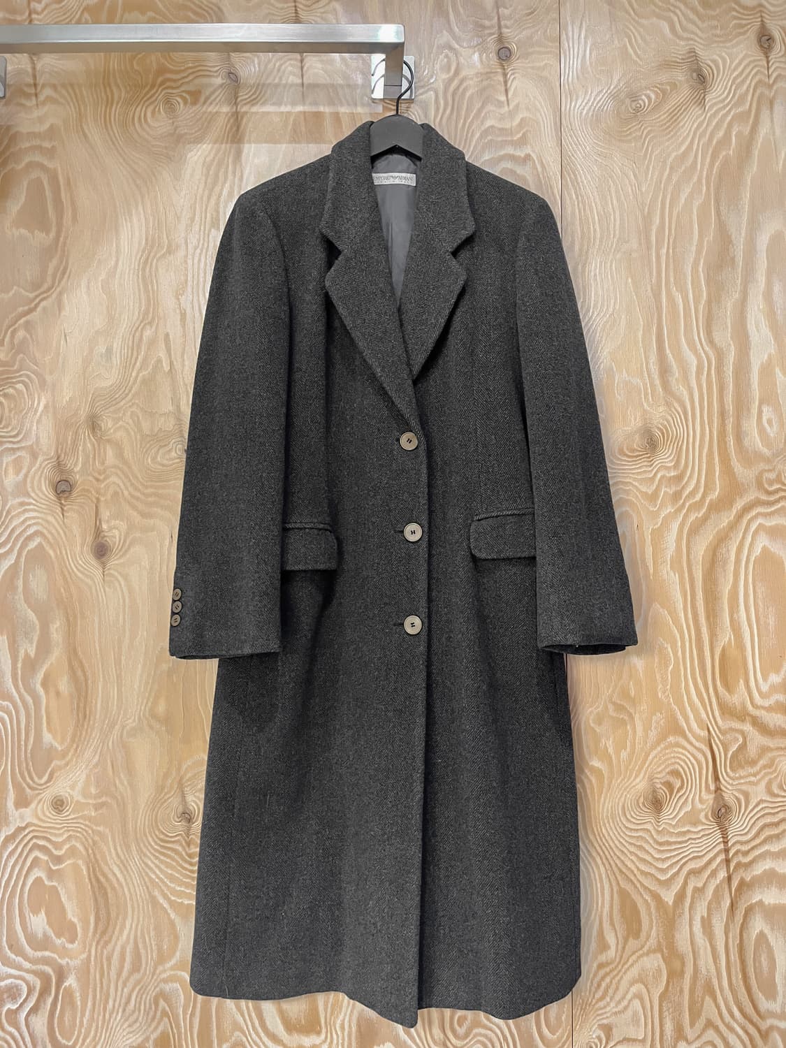 엠포리오 아르마니 90's 3B 울 롱 코트 상품이미지2