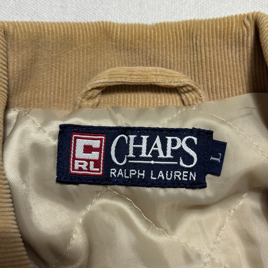 L 챕스랄프로렌 베이지 코듀로이 블루종 자켓 상품이미지4