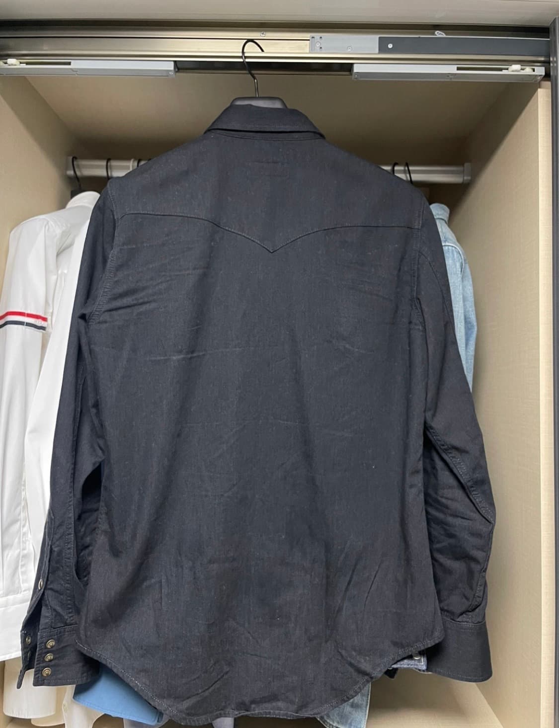 Saint Laurent 생로랑 웨스턴 데님 셔츠 (Denim Black 상품이미지2