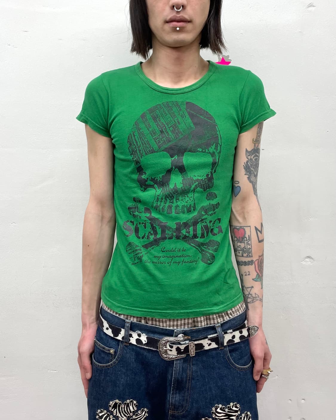 Big Skull Green T-Shirt 상품이미지1