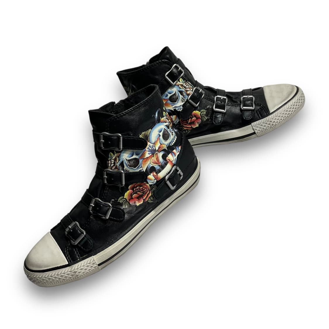 ASH Skull Rose Bondage High Top Shoes 상품이미지4