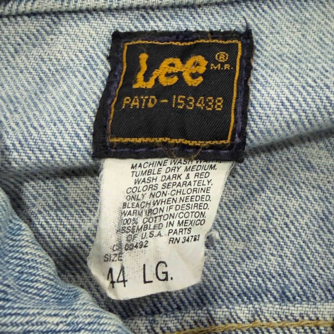 80s Lee 리 PATD-153438 데님 자켓 상품이미지5