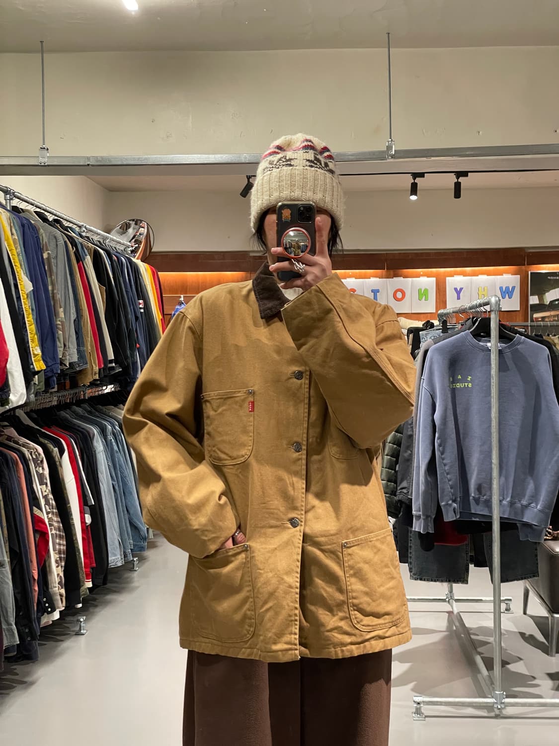 빈티지 4포켓 블랭킷 초어자켓 상품이미지1