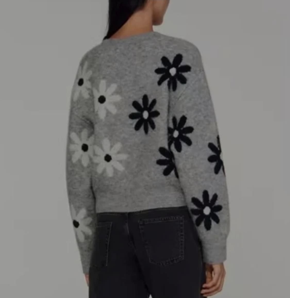 산드로 플로러 알파카 풀오버 니트 탑 1 사이즈 상품이미지2