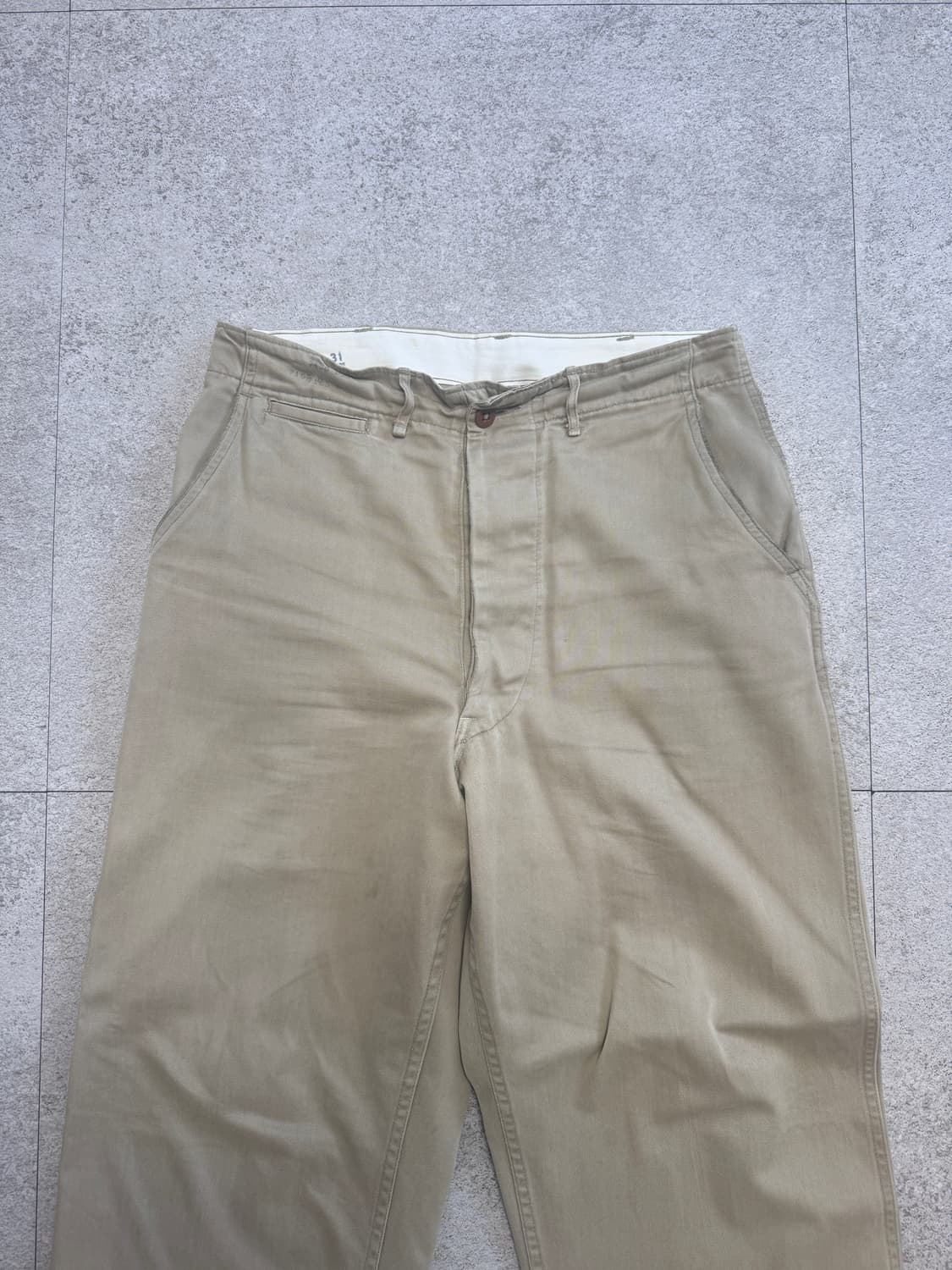 (32*31, 30~32 추천) 40s 미군 오피서 치노 팬츠 상품이미지2