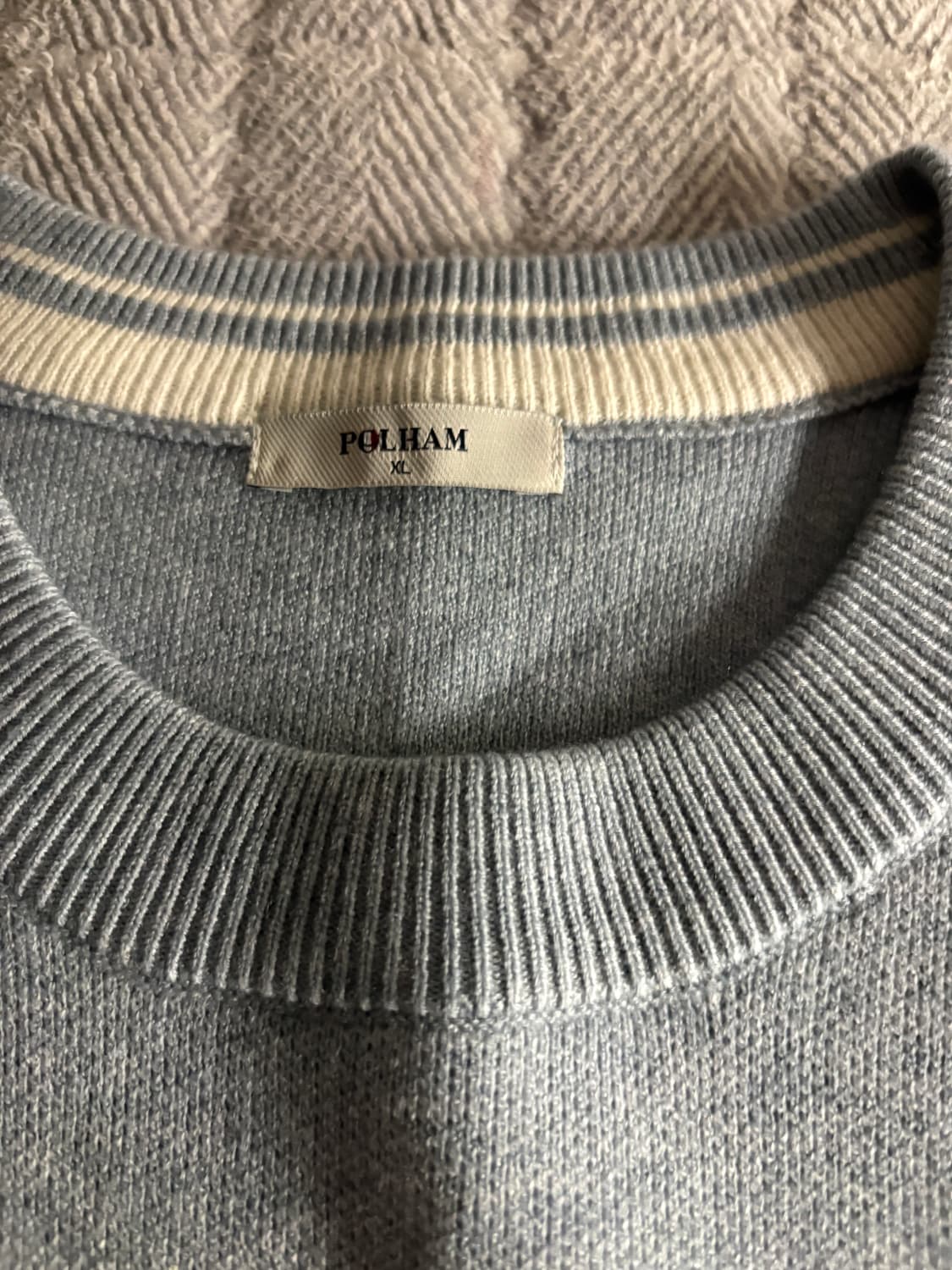 POLHAM light blue knit sweater xL 상품이미지3