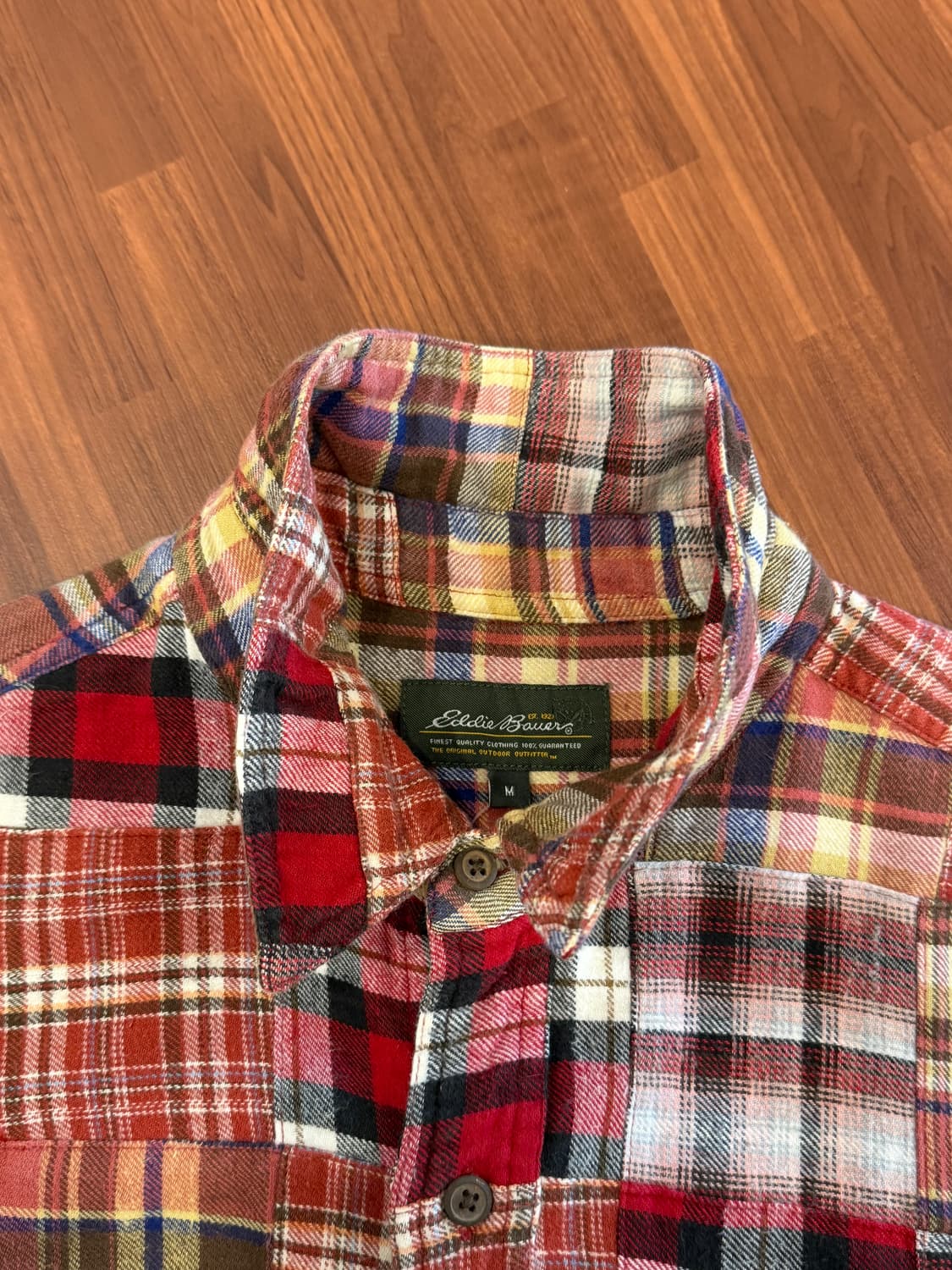 Eddie Bauer 에디바우어 플란넬 패치워크 셔츠 상품이미지6