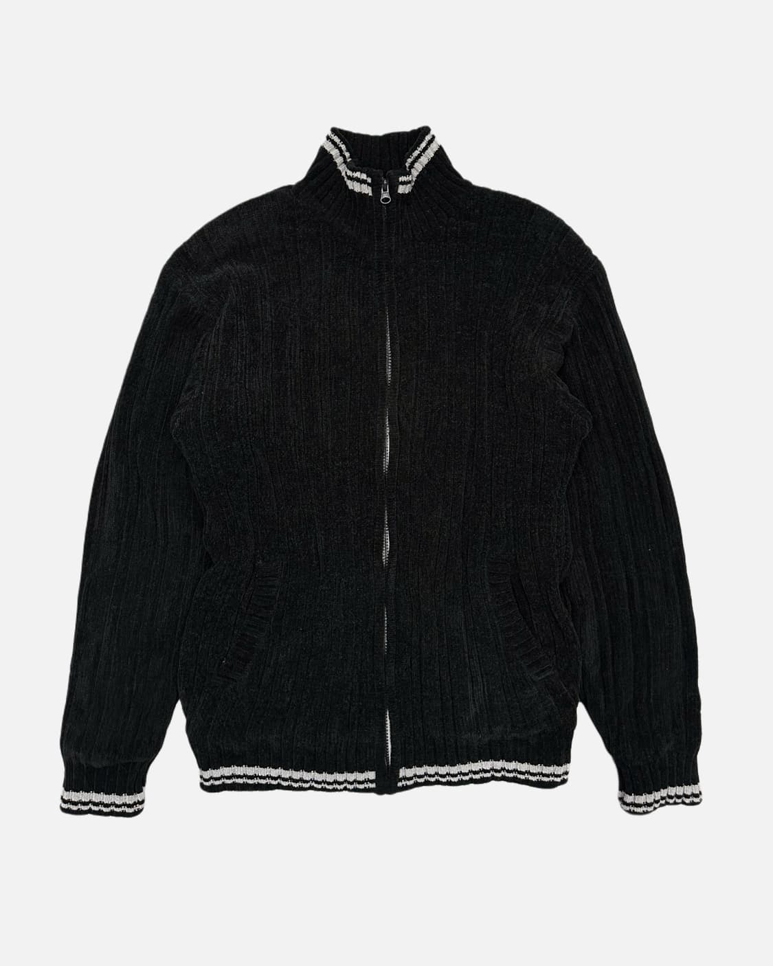 brushed ribbed knit zip-up 상품이미지2
