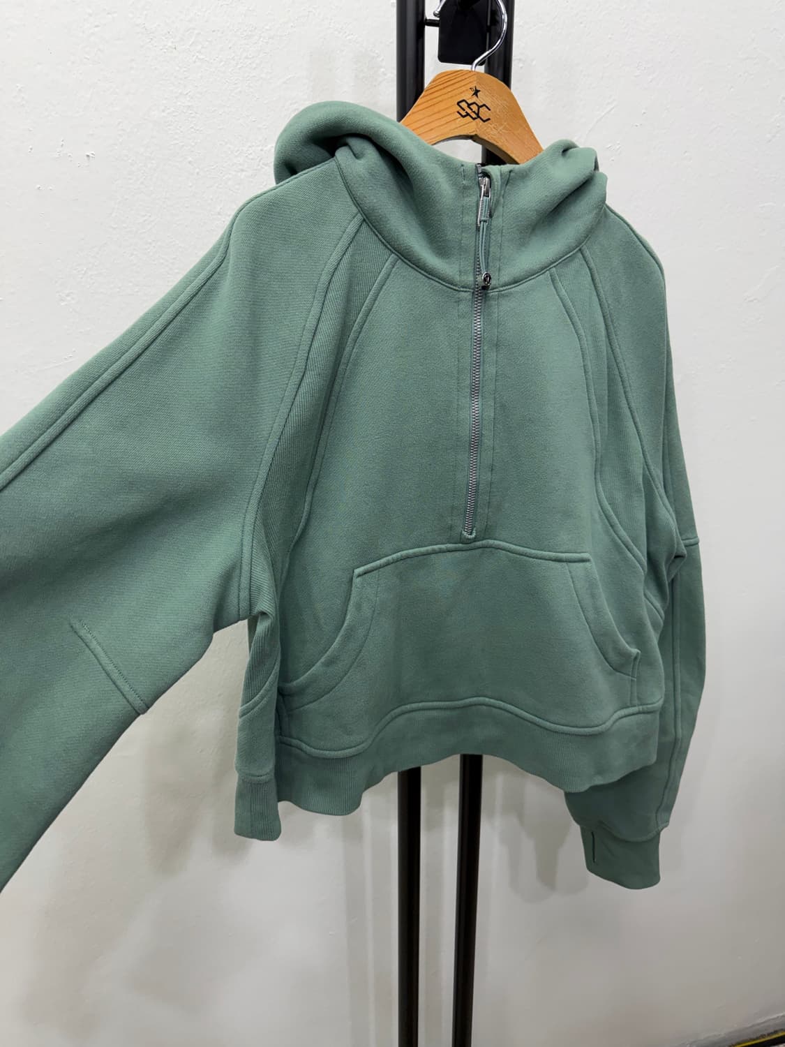 정품) 룰루레몬 여성 오버핏 하프집업 후드티 XS 상품이미지2