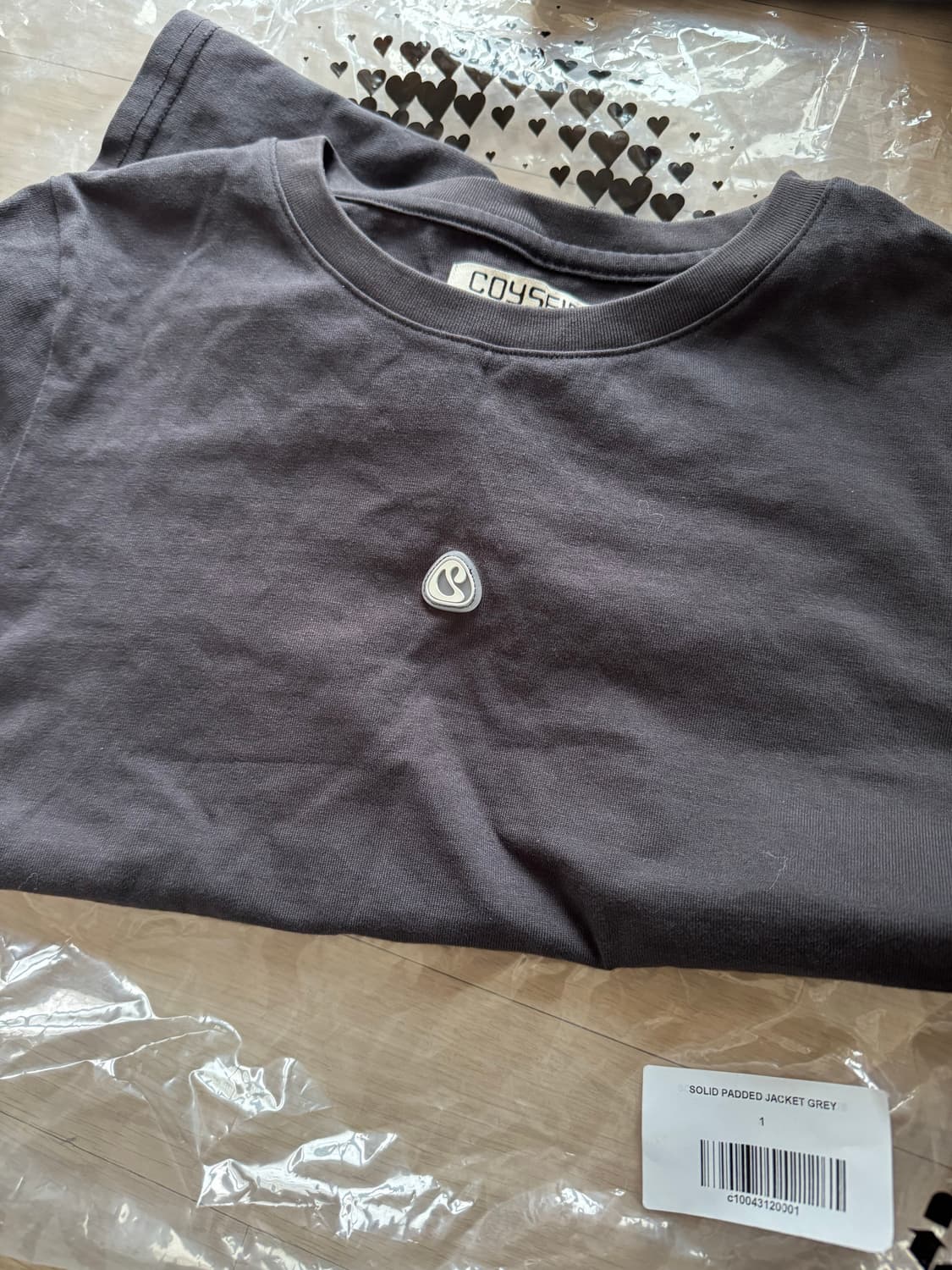 코이세이오 심볼 로고 롱슬리브 차콜 상품이미지2