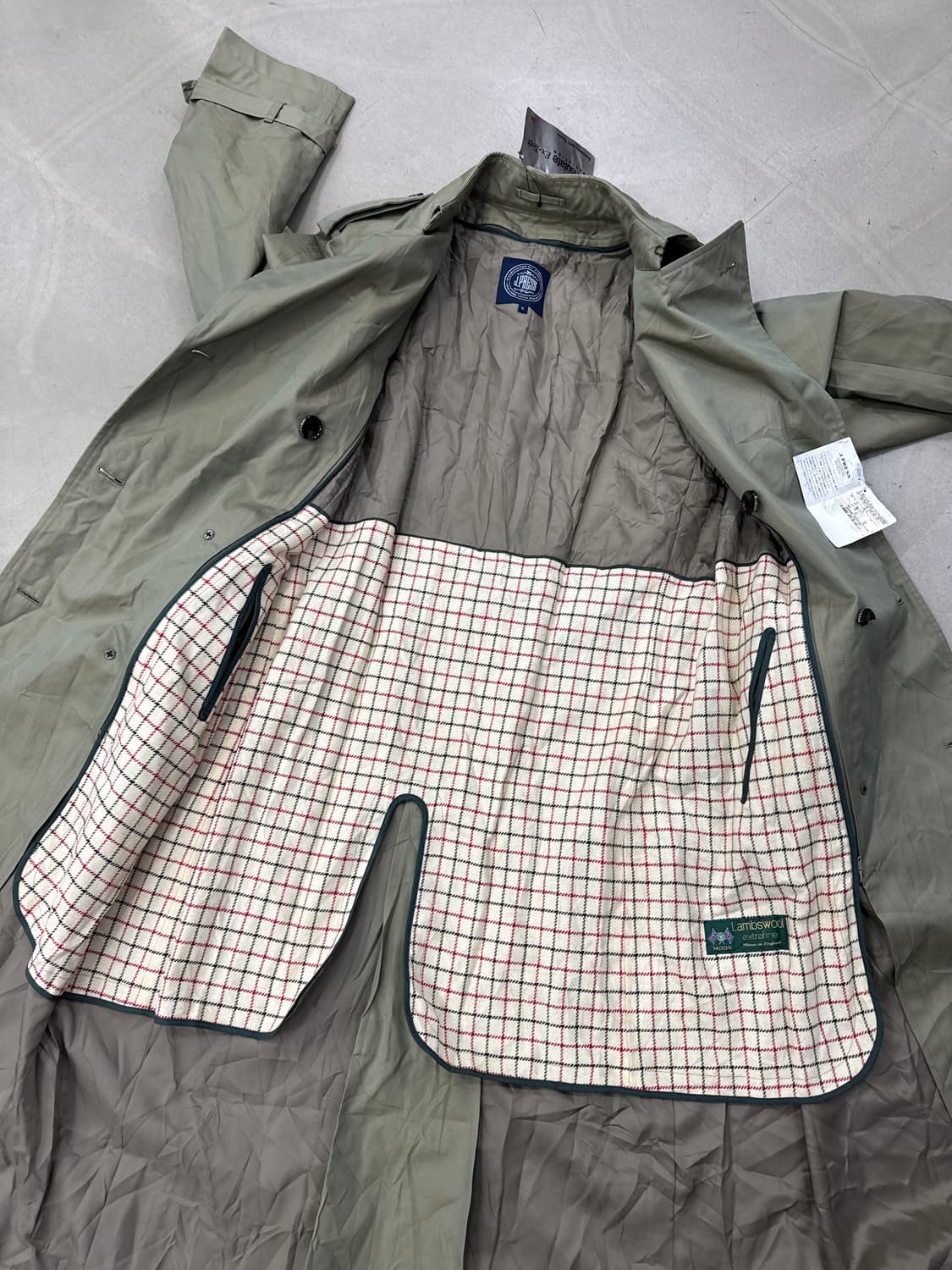 제이프레스 램스울 라이너 트렌치 코트 LL 상품이미지7