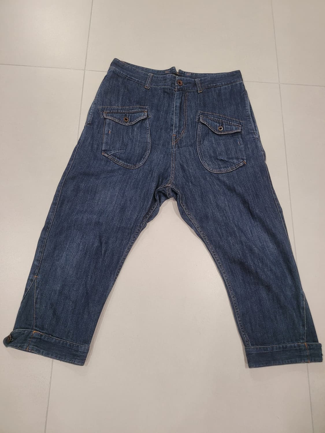 [L] 빔즈 하트(BEAMS HEART) 사루엘 크롭 데님 - "여유로운 상품이미지1