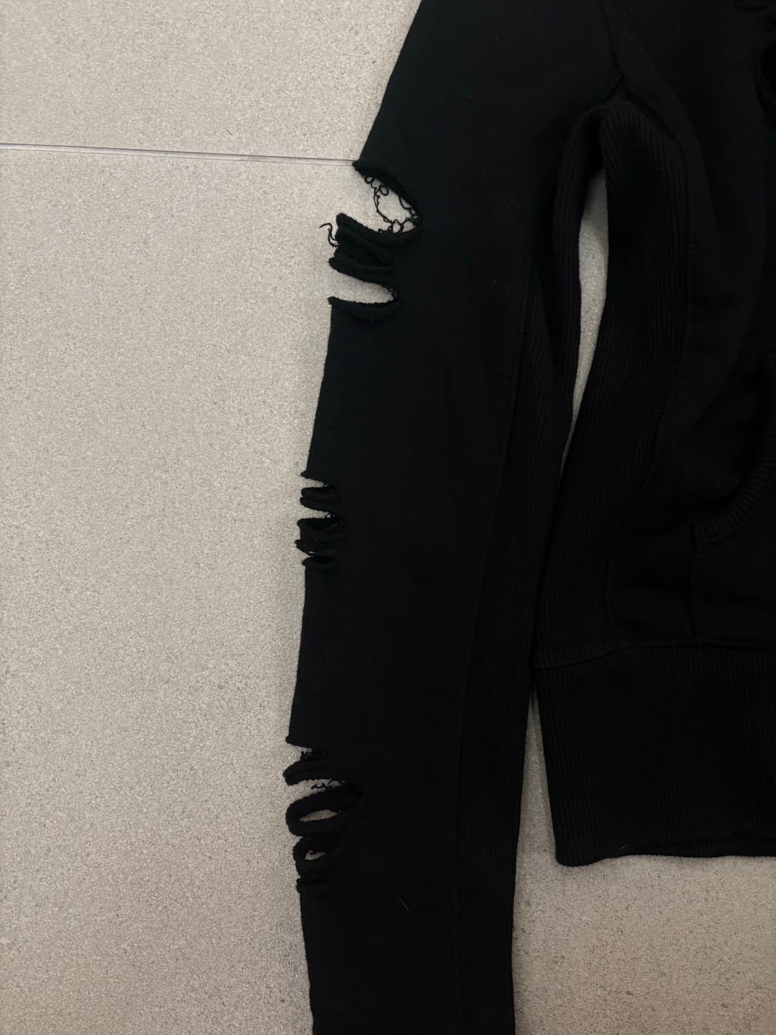 데미지 포켓 후드집업 상품이미지7