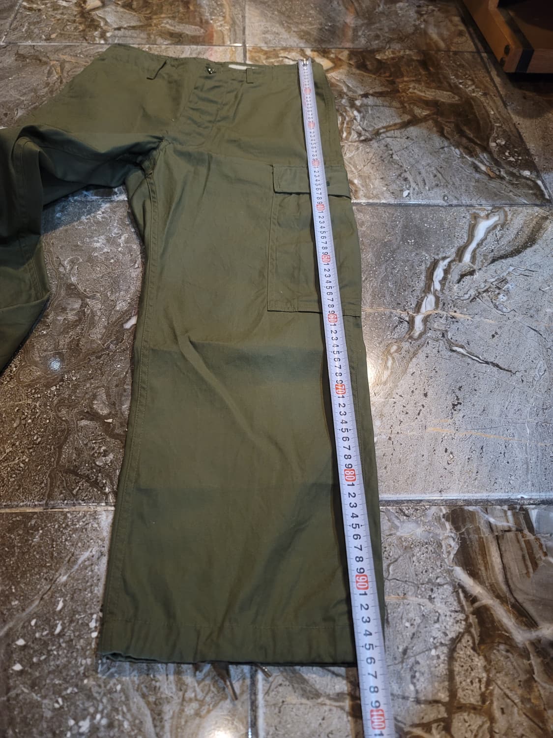 버즈릭슨 올리브 색상 카고 와이드 팬츠  상품이미지9