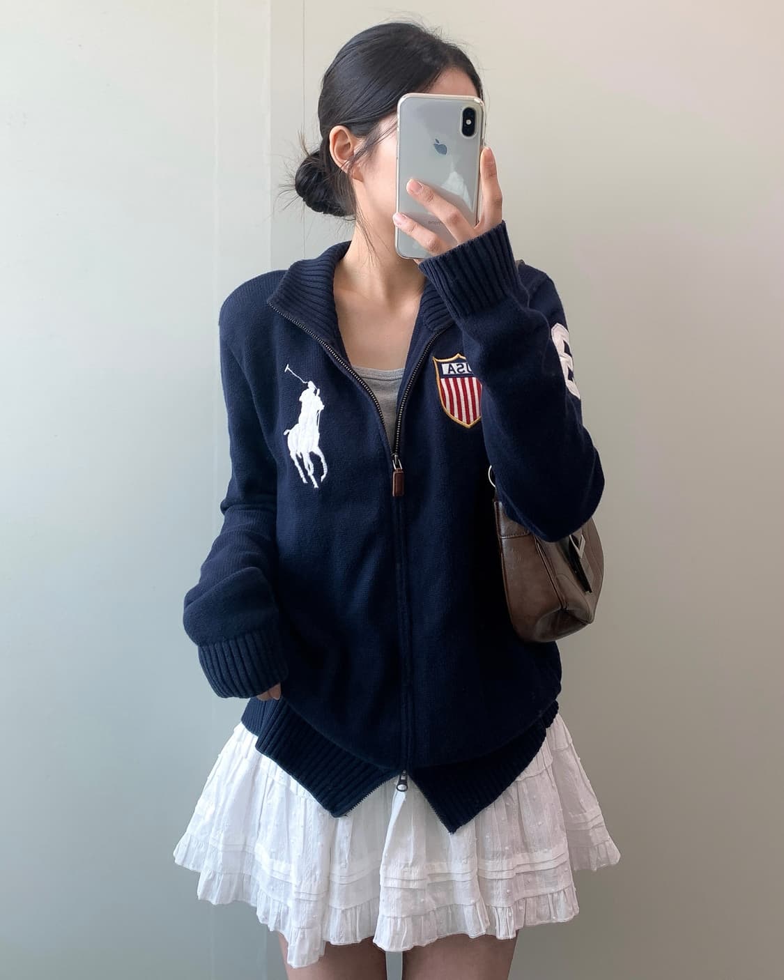 폴로 빅포니 USA 니트 집업 상품이미지2