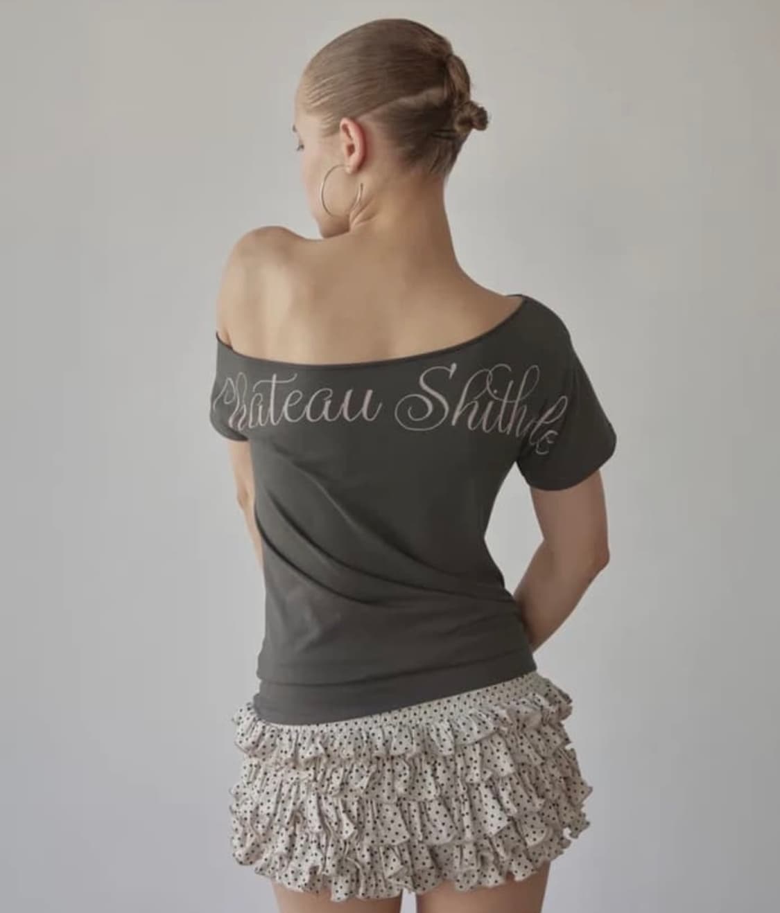 스컬프터 Chateau Shithole Tie Tee 차콜 상품이미지2